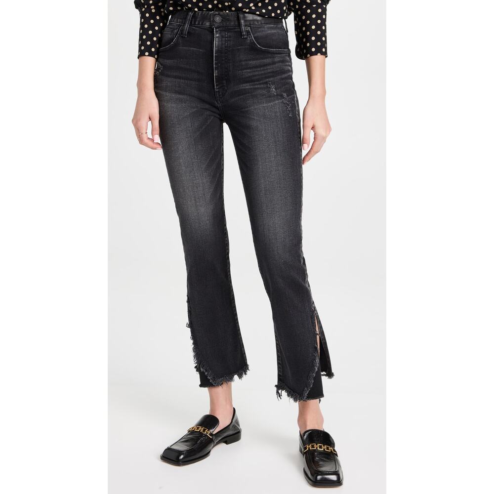 Moussy Vintage Alhambra Flare Jeans Black Size 26